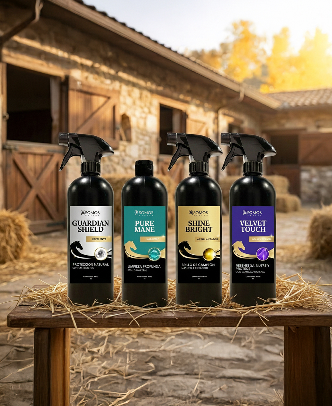 Productos XSOMOS Equine en el establo
